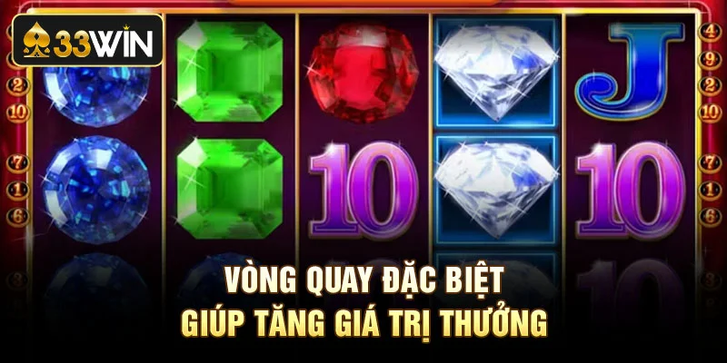 Vòng quay đặc biệt giúp tăng giá trị thưởng