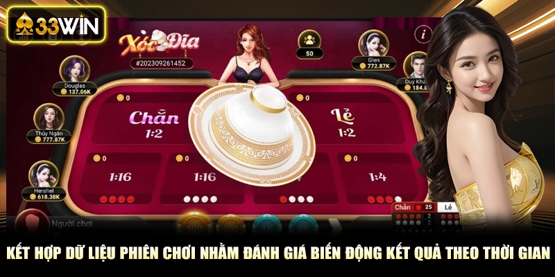 Kết hợp dữ liệu phiên chơi nhằm đánh giá biến động kết quả theo thời gian